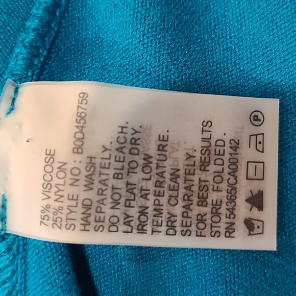 NEW Nygard Blue / Teal Open cardigan - Picture 6 of 6